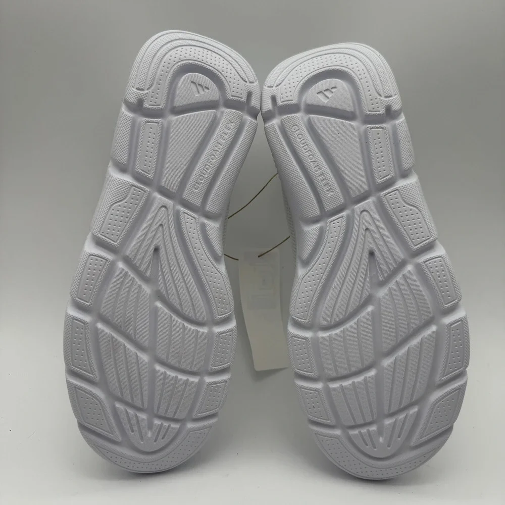 Adidas Cloudfoam Flex Lace Running Shoes White Gray Women's Size 9‎ NEW